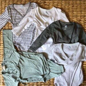 3-6 months long sleeve onesies